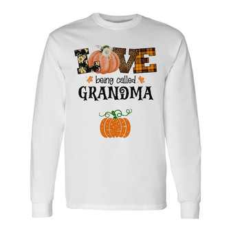 Personalized Mom Grandma Fall Long Sleeve Shirt - Thegiftio UK