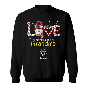 Personalized Mom Grandma Grandkids Christmas Sweatshirt - Thegiftio UK