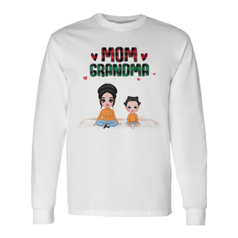 Personalized Mom Grandma Great Grandma Long Sleeve Shirt - Thegiftio UK