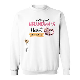 Personalized Mom Grandma Heart Fall Halloween Sweatshirt - Thegiftio UK