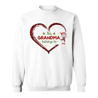 Personalized Mom Grandma Heart Sweatshirt - Thegiftio UK