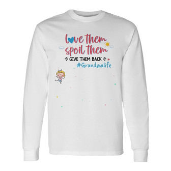 Personalized Mom Grandma Long Sleeve Shirt - Thegiftio UK