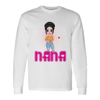 Personalized Mom Grandma Long Sleeve Shirt - Thegiftio UK