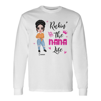Personalized Mom Grandma Long Sleeve Shirt - Thegiftio UK