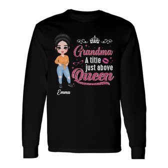 Personalized Mom Grandma Long Sleeve Shirt - Thegiftio UK