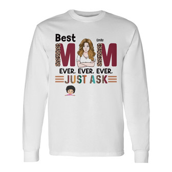 Personalized Mom Grandma Long Sleeve Shirt - Thegiftio UK