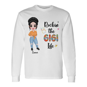 Personalized Mom Grandma Long Sleeve Shirt - Thegiftio UK