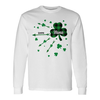 Personalized Mom Grandma Patrick's Day Long Sleeve Shirt - Thegiftio UK