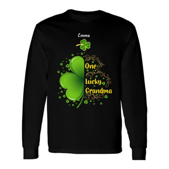 Personalized Mom Grandma Patrick's Day Long Sleeve Shirt - Thegiftio UK
