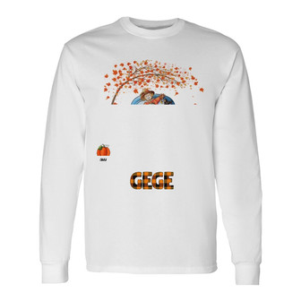 Personalized Mom Grandma Pumpkins Fall Halloween Long Sleeve Shirt - Thegiftio UK