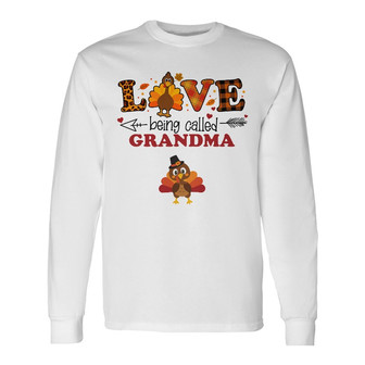 Personalized Mom Grandma Turkey Fall Halloween Long Sleeve Shirt - Thegiftio UK