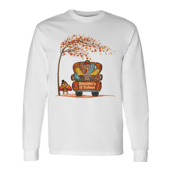 Personalized Mom Grandma Turkey Fall Halloween Long Sleeve Shirt - Thegiftio UK