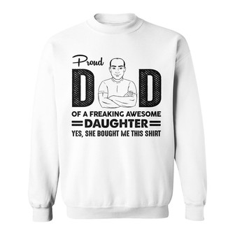 Personalized Proud Dad Sweatshirt - Thegiftio UK
