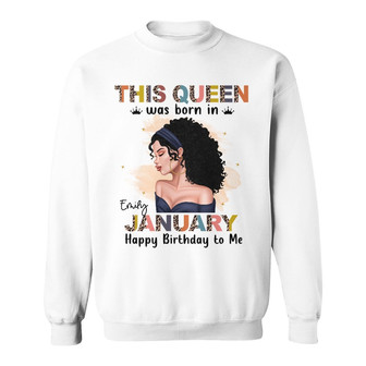 Personalized Queen Girl Happy Birthday Sweatshirt - Thegiftio UK