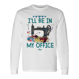 Personalized Sewing Quilting Office Long Sleeve Shirt - Thegiftio UK