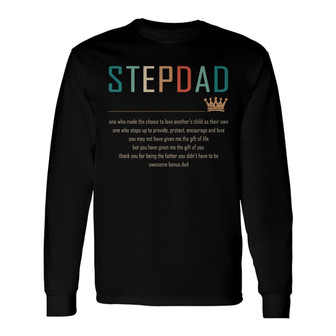 Personalized Step Dad FD Long Sleeve Shirt - Thegiftio UK