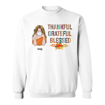 Personalized Thankful Fall Sweatshirt - Thegiftio UK
