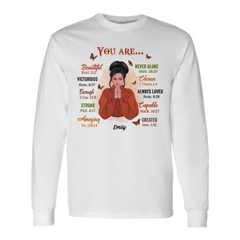 Personalized You Are Long Sleeve Shirt - Thegiftio UK
