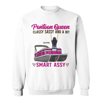 Pontoon Queen Classy Smart Custom Sweatshirt - Gift for Lovers - Thegiftio UK