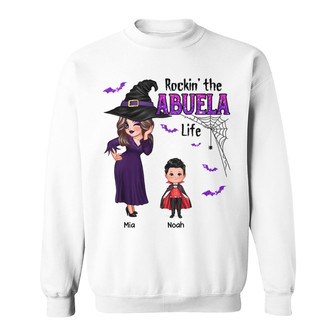 Pretty Grandma Halloween Custom Sweatshirt - Gift for Grandma - Thegiftio UK