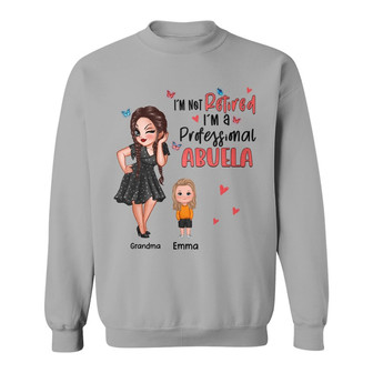 Professional Retired Grandma Gift Custom Sweatshirt - Thegiftio UK