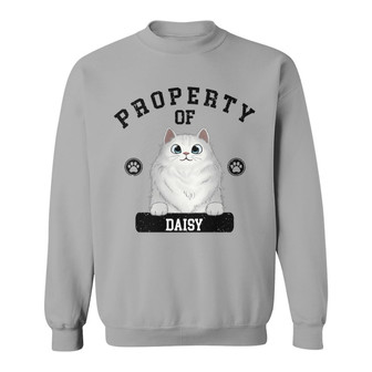 Property Of Cats Personalized Sweatshirt - Father's Day Gift - Thegiftio UK
