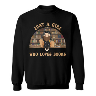 Reading Chibi Girl Custom Sweatshirt - Gift for Book Lovers - Thegiftio UK