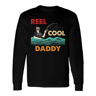 Reel Cool Grandpa Personalized Long Sleeve Shirt - Gift for Father - Thegiftio UK
