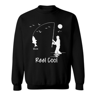 Reel Cool Papa And Kids Custom Sweatshirt - Father's Day Gift - Thegiftio UK