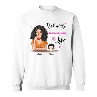 Rockin' Grandma Life Personalized Sweatshirt - Gift for Grandma - Thegiftio UK