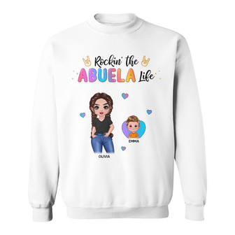 Rockin' Grandma Life Posing Doll Custom Sweatshirt - Thegiftio UK