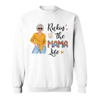 Rockin' Grandma Life Posing Nana Custom Sweatshirt - Thegiftio UK