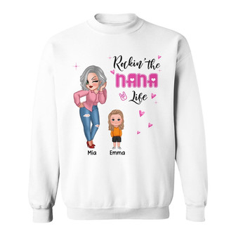 Rockin Grandma Life Sassy Woman Custom Shirt - Grandma Gift - Thegiftio UK