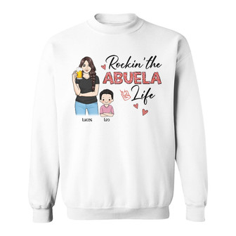 Rockin' Mom Grandma Life Woman & Kid Custom Sweatshirt - Gift - Thegiftio UK
