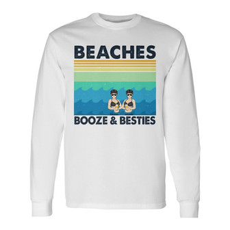 Salty Lil' Beaches Custom Long Sleeve Shirt - Gift for Best Friends - Thegiftio UK
