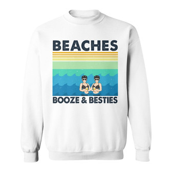 Salty Lil' Beaches Custom Sweatshirt - Gift for Best Friends - Thegiftio UK