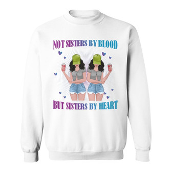 Sisters By Heart Summer Besties Custom Sweatshirt - Thegiftio UK