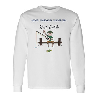 Stick Fishing Dad Grandpa Best Catches Custom Long Sleeve Shirt - Gift - Thegiftio UK