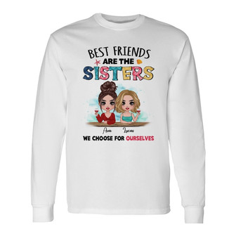 Summer Doll Woman Besties Custom Long Sleeve Shirt - Gift for Family - Thegiftio UK