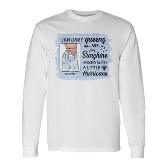 Sunshine Mixed With A Little Hurricane Custom Long Sleeve Shirt - Gift - Thegiftio UK