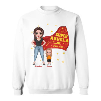 Super Grandma Just Ask Custom Sweatshirt - Gift for Grandma - Thegiftio UK