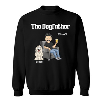 The Dog Father Personalized Sweatshirt - Gift for Dog Dad - Thegiftio UK