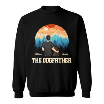 The Dogfather Personalized Sweatshirt - Gift for Dog Dad - Thegiftio UK