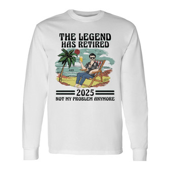 The Legend Has Retired Custom Long Sleeve Shirt - Retirement Gift - Thegiftio UK