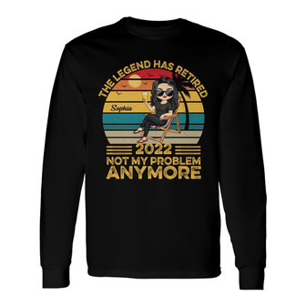 The Legend Has Retired Custom Long Sleeve Shirt - Retirement Gift - Thegiftio UK