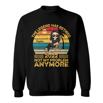 The Legend Has Retired Custom Sweatshirt - Retirement Gift - Thegiftio UK