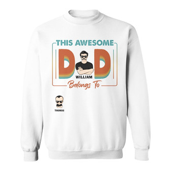 This Awesome Dad Personalized Sweatshirt - Gift for Father - Thegiftio UK
