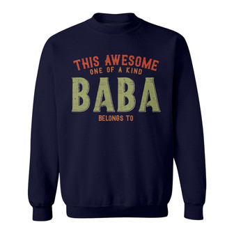 This Awesome Grandpa Belongs To Custom Sweatshirt - Thegiftio UK
