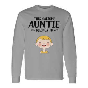 This Daddy Belongs To Cute Kid Face Custom Long Sleeve Shirt - Thegiftio UK