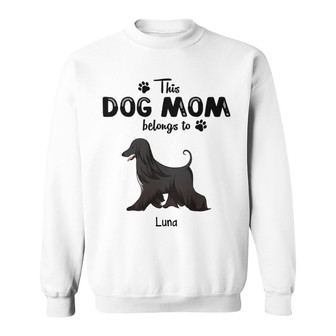 This Dog Mom Belongs To Walking Dogs Custom Sweatshirt - Gift - Thegiftio UK